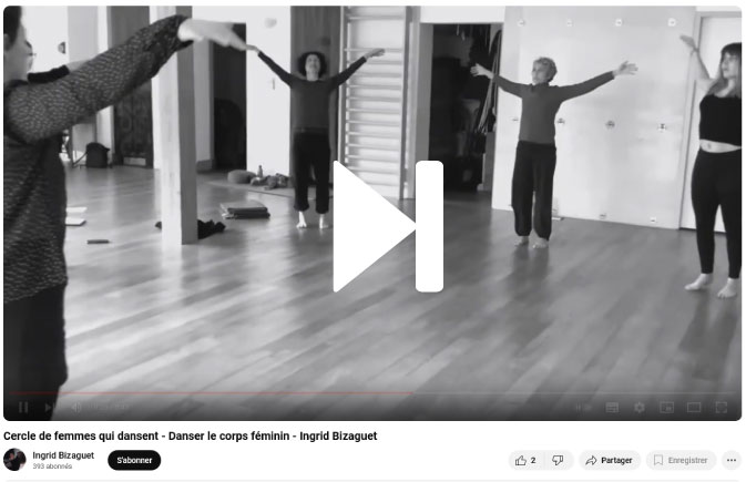 Atelier Féminité en mouvement inspiré d'Ingrid Bizaguet